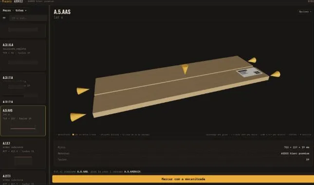 FABRIK: peça en 3D marcada com a mecanitzada