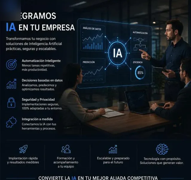 Integrem IA a la teva empresa: automatització, decisions amb dades, seguretat i integració a mida
